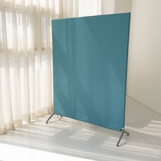 패브릭파티션 가벽 공간분리 카페용 가정용 폭100cm*높이130cm 파티션 업소용 사무실 아이방 모직파티션, 청록