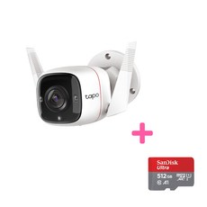 티피링크 Tapo C320WS 홈CCTV + Micro SD 카드 512GB (실외 가게 공장)