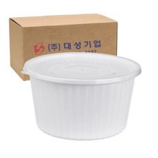 쿡앤락 사출 감자탕용기 대 3.2L 백색 세트, 100개입, 2개