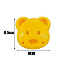 샌드위치 커터 미니 만화 곰 다람쥐 바다 빵 칼 실러 포장 포장기, 1.시옹, 1개