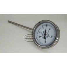 바이메탈 온도계 고온 튀김 산업용 아날로그 공장, 1개, WSS-481 L300MM
