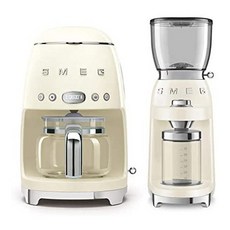 Smeg DCF02CRUS 50s Retro Style Drip Filter Coffee Maker Bundle with Smeg CGF01CRUS Coffee Grinder -, 상세 설명 참조0, One Color