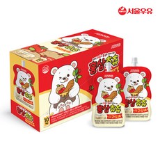 서울우유 홍삼츄츄 사과배 100ml 10팩, 홍삼츄츄 사과&배 100ml 10팩