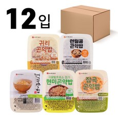 (오직미)곤약밥모음 즉석밥 150gx12개/24개 대신곤약 밥맛은 그대로 칼로리는 반으로, 150g