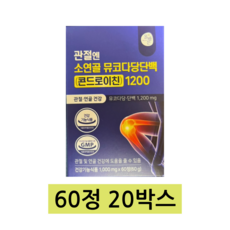 관절엔 소연골 콘드로이친 뮤코다당 단백 1200 60g, 5정, 240개