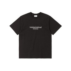 (국내배송) 디스이즈네버댓 FR로고 Tee Black