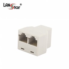 랜 커플러 CAT5E RJ45 UTP Y형 랜선 연장 연결 젠더 LS-CUP-YD8P, 1개 - 다이소랜케이블연장젠더