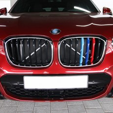 (오토클럽) BMW X4 G02 M스타일 삼색 그릴커버 20i 20d 30d 튜닝 포인트 용품 악세사리, 1개