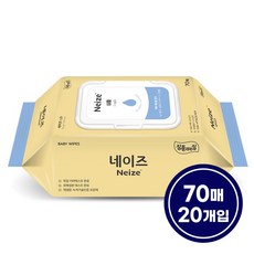 미래생활 (etv)#잘풀리는집 네이즈 심플 물티슈 캡형 70매x20팩, 55g, 70매입, 20개