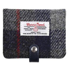 해리스 트위드 체크 무늬 타탄 카드 지갑 Harris Tweed Plaid Tartan Card H
