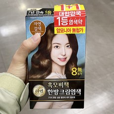 리엔흑모비책자연갈색