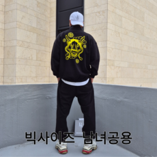 더원핏 남자 여자 집업 세트 한냐 프린팅 타투티셔츠