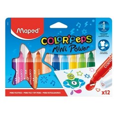 Maped 不縮頭胖胖彩色筆 Set 12色 COLOR'Peps Mini Power, 1盒