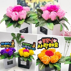 DH프리마 용돈봉투+감사피켓 증정 아네모네 카네이션 어버이날 선물, 꽃핑크-어머님 사랑합니다