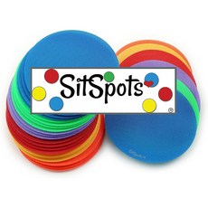 4" Circles (30) Original Multi-color SitSpots 30 Multi Color Circle Packs - Classroom Circle Floo, 1개, SitSpots 30 Circle Pack | Orig - plastidip