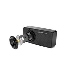 영인터네셔널 미니유선스피커 USB스피커 96MM 앞뒤사운드 MINI사이즈, 미니유선 USB스피커