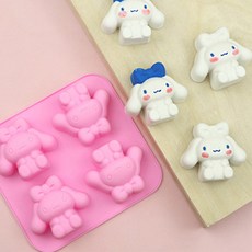 석고방향제몰드 비누몰드-캐릭터강아지4구몰드