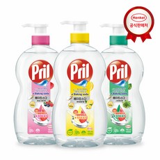헨켈 주방세제 프릴 베이킹소다 맑은식초 700ml 용기 x 3개, 프릴 700ml 3개 자몽+라임+리치
