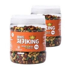 벨버드 강아지 가수분해 져키킹 S 1kg, 황태 + 연어 + 참치 + 오리 + 치즈 혼합맛, 1개