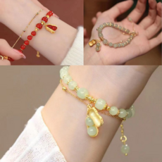 1+1 땅콩 패션 행운 옥팔찌 행운을 부르는 바르고상사