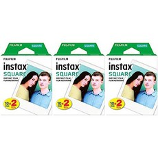 Fujifilm Instax Square Twin Pack Film - 20 Exposures, 본문참고, Size = 3 Boxes (20 Prints)