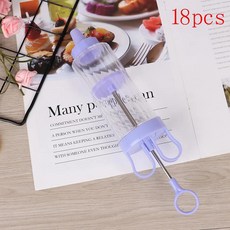 쿠키프레스 쿠키 비스킷 메이커 펌프 프레스 기계 장식 주방 금형 도구 세트, [01] PP, 2.Purple, 1개