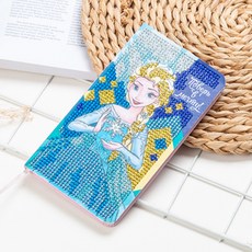 디즈니 공주 보석십자수 공책 수첩 다이어리 만들기 DIY, 엘사