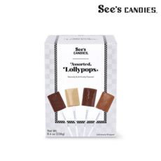 See's Candies 씨즈캔디 어쏘티드 롤리팝 12개입 [해외배송], 12개, 238g