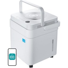 Midea Cube 20 Pint 제습기는 최대 1500 평방미터의 지하실과 방을 위한 제습기입니다. Ft. 스마트 컨트롤 알렉사화이트와 연동 배수 호스 포함 에너지 스타 가장 효, 4/500제곱미터 포트.