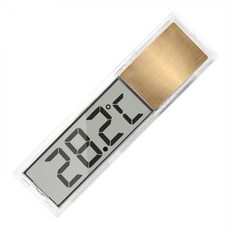 디지털 계량기 수족관 온도계 LCD 전자 측정 액세서리 온도 어항, 03 Gold, 1개
