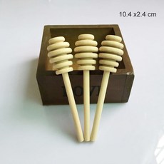 허니디퍼 꿀스푼 꿀스틱 100 개 8 cm/10 cm/10.4 cm 미니 나무 꿀 디퍼 교반기 스푼 스틱 결혼식 호의 도구 JK23, [02] 10.4 cm long, 100개