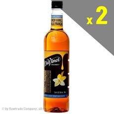 DaVinci Gourmet 무설탕 프렌치 바닐라 시럽 750ml x2팩 다빈치 고멧 Sugar Free French Vanilla Syrup, 1p