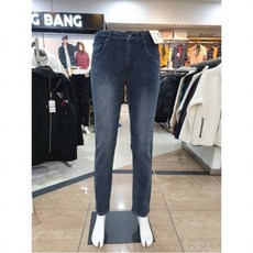 블루키 뱅뱅 남성 슬림 스트레이트 기모 스판 청바지 NQG762 블루키