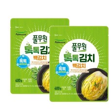 풀무원 톡톡 백김치 (400gx2입 ), 1세트, 800g - 풀무원아기김치