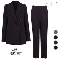 비비드 시크릿가너VIVID SET 여성라인핏 봄가을 정장자켓+정장팬츠 세트1597104
