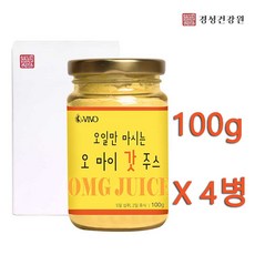 오일만마시는 오마이갓주스 비타민 베타 와일드망고 생강 대추 콜라겐 효소 녹차 5일섭취 하루한번 아침공복 추천 20가지원료 임산부 수유부 온가족 간편섭취 효능, 4개, 100g