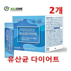 락토바실러스 유산균 플러스 다이어트 3000mg x 60포 2박스10 + 사은품 체지방감소 배변 모유유산균 가르시니아 HCA 프리 프로 신 포스트 바이오틱스 프롤린 비피더스 비타민, 2개