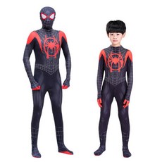 AM ANNA 스파이더맨 옷 마일스 모랄레스 코스프레 코스튬 슈트 할로윈의상