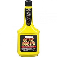 ABRO 옥탄 부스터 12온스 연료 흡입 시스템 청소기 수치 향상 엔진 문제 중단 차량 구성 요소에 안전 주행 거리 개선 및 디젤 저감, 1개, 354ml