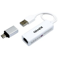 Kinyo 高速USB網路轉換線, USB-RJ45, 1個
