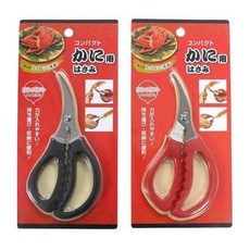 콤팩트 게가위 두 개 레드 or 블랙 ※색상 불가 친환경 금속 카라 썰기에 최적 힘을 주기 쉽다 휴대 및 수납 편리 요리 주방용품, 1개, 상세페이지 참조