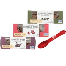 Raincoast crisp 레인코스트 크리스피 크래커 3가지 맛 버라이어티 팩 헤이즐넛 크랜베리맛 로즈마리 레이즌 피칸 무화과 앤드 올리브