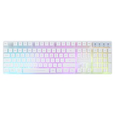 지클릭커 GK7 RAINBOW 게이밍 키보드, 화이트