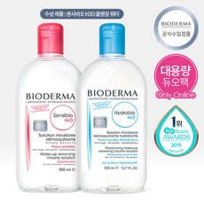 [신세계TV쇼핑]바이오더마 센시비오 H2O 500ml [정품증정]하이드라비오 H2O 500ml, ., 2, 500