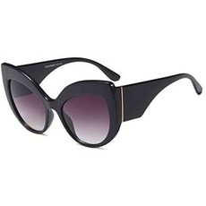 Freckles Mark Thick Rim 60s Vintage Inspired Ultra Big Cateye Sunglass
