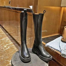 보테가 첼시 웨스턴 여성 가죽 스판 롱부츠