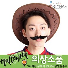 (주)파티해 할로윈 소품3 H-J - 장식분장, J16_산초콧수염-날렵
