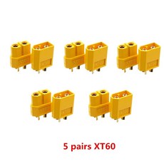 XT60 커넥터 남성 XT90 XT60H 배터리 드론 여성 POWER LOGIC LIPO RC XT30 플러그 자동차, XT60 5 pairs