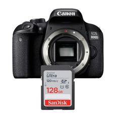 캐논 EOS 800D DSLR 카메라 메모리카드 샌디스크 울트라SD 128GB - 캐논카메라800d