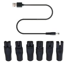 JASHALO 안전 우의 배달 안전우의 전원 코드 5V 교체 충전기 USB 어댑터는 다양한 전기 미용기 면도기 청정기 책상 램프 기타 5521 어댑터 hq8505 충전 라인 케, 1개